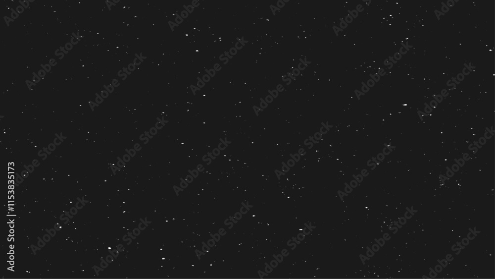 Fototapeta premium Christmas snow falling snowflakes on dark background vector. White snowfall on black background. 