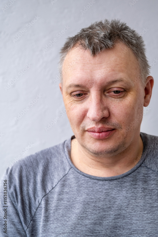 distorted face of sad and grieved very upset person, dissatisfied with his hard fate distorted face of sad and grieved very upset person, dissatisfied with his hard fate