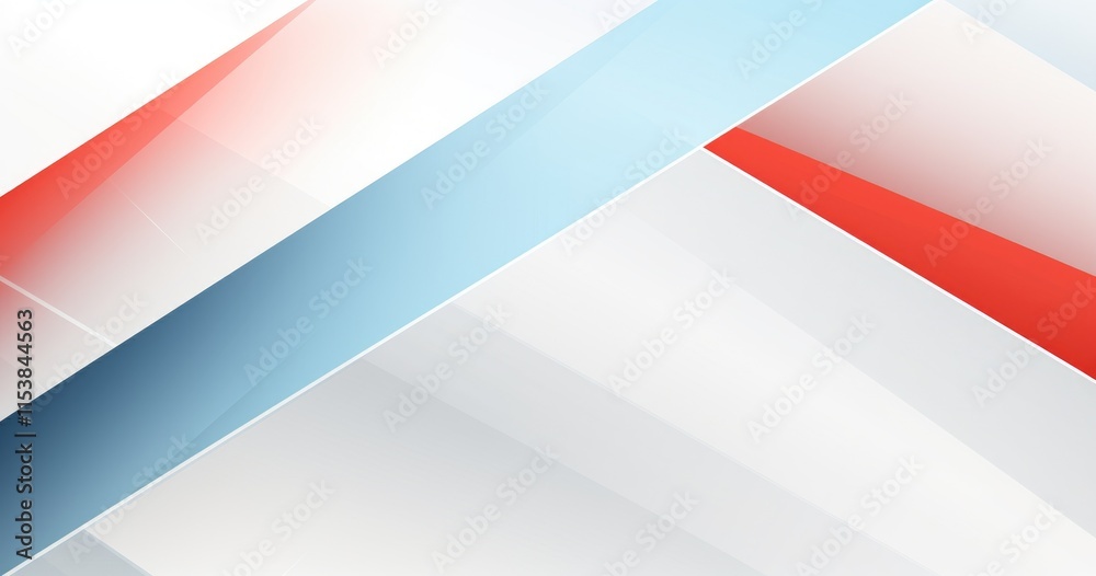 Abstract geometric design with blue, red, and white gradients. Abstract geometric design with blue, red, and white gradients.