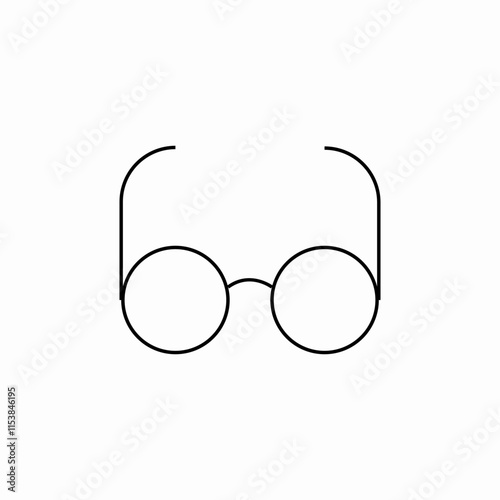 eyeglasses optic icon sign vector