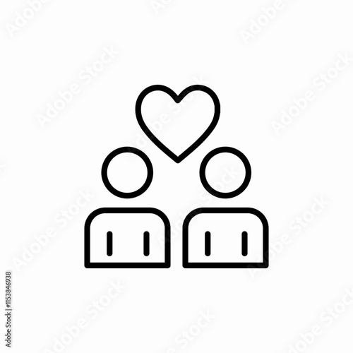 love couple icon sign vector