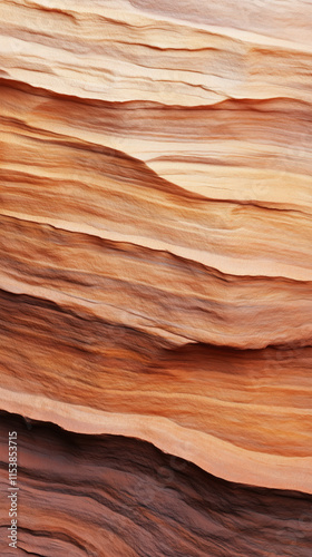 Layered sandstone formations showcasing natural textures and warm earthy tones, symbolizing geological energy storage potential.