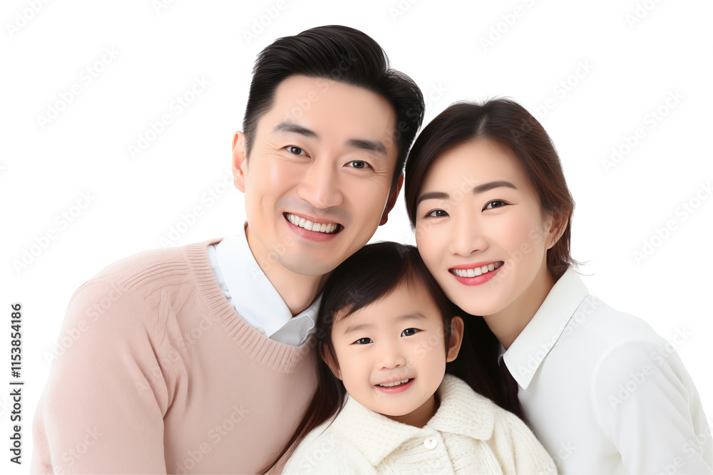 Portrait of a Smiling Asian Family on Transparent Background - Ideal Illustration for Creative Projects, Advertisements, Cultural Content, or Campaigns Promoting Diversity and Family Unity. PNG cut. Portrait of a Smiling Asian Family on Transparent Background - Ideal Illustration for Creative Projects, Advertisements, Cultural Content, or Campaigns Promoting Diversity and Family Unity. PNG cut.