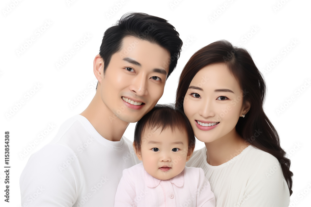 Portrait of a Smiling Asian Family on Transparent Background - Ideal Illustration for Creative Projects, Advertisements, Cultural Content, or Campaigns Promoting Diversity and Family Unity. PNG cut. Portrait of a Smiling Asian Family on Transparent Background - Ideal Illustration for Creative Projects, Advertisements, Cultural Content, or Campaigns Promoting Diversity and Family Unity. PNG cut.