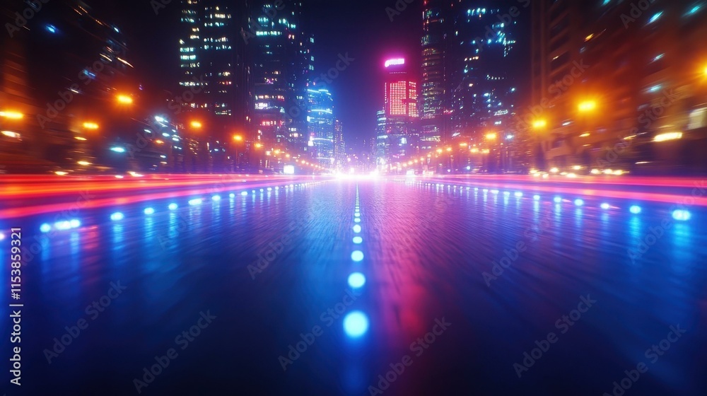 Dazzling neon lights Colorful neon lights at night Dazzling neon lights Colorful neon lights at night