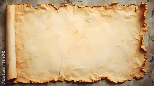 Aged Parchment Scroll Antique Paper Texture Background