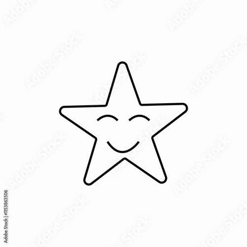 happy star icon sign vector