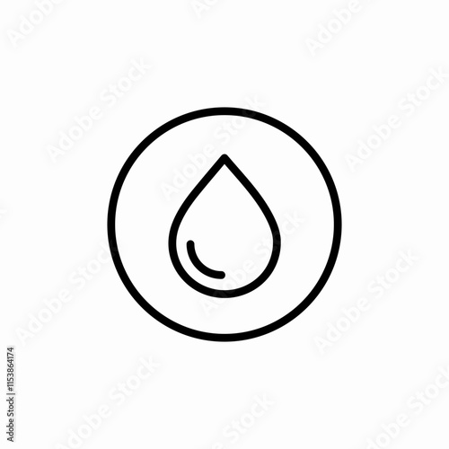 water drop icon sign vector