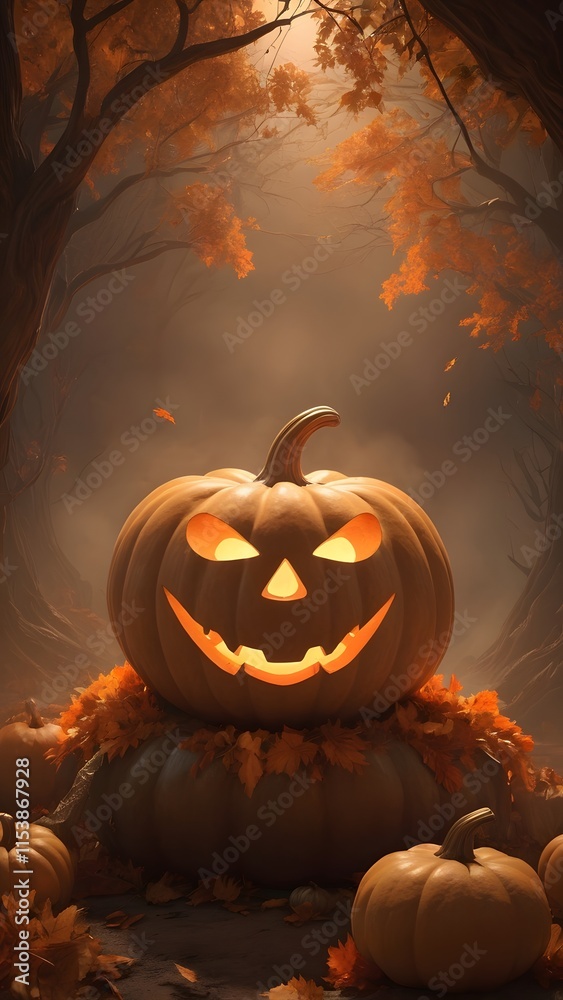 Fototapeta premium halloween pumpkins