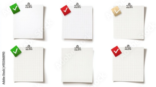 Organized to do list with checked off tasks on a clean white background representing progress achievement and effective time management for productivity and planning purposes photo