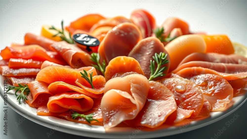 Delicious Cold Cut Platter - Gourmet Appetizer Display Delicious Cold Cut Platter - Gourmet Appetizer Display