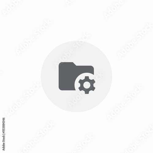 folder configuration icon sign vector