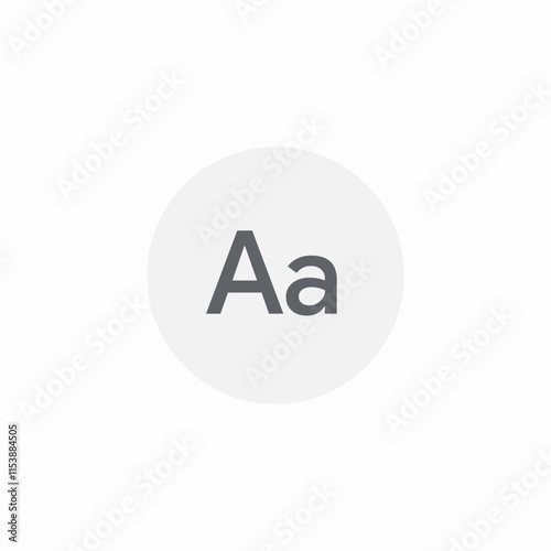 letter size capital icon sign vector