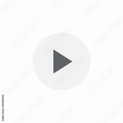 play button icon sign vector