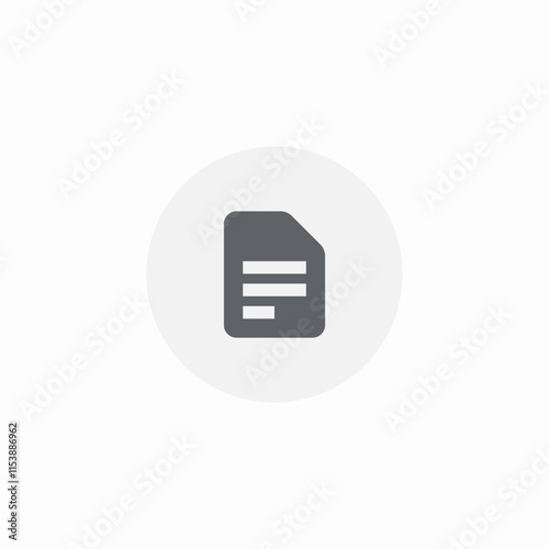 text file document icon sign vector