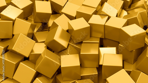 Gold background. Bunch of s...