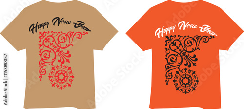 Typhography t-shirt design with color variation