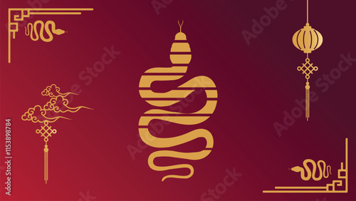 Chinese new year decoration background