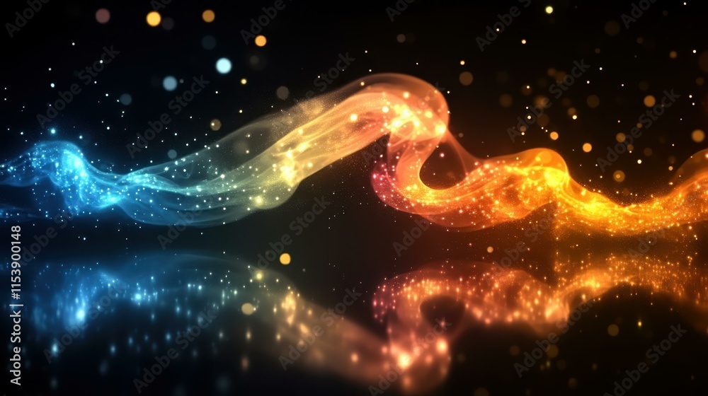 Colorful abstract smoke Soft and delicate rainbow clouds Colorful abstract smoke Soft and delicate rainbow clouds
