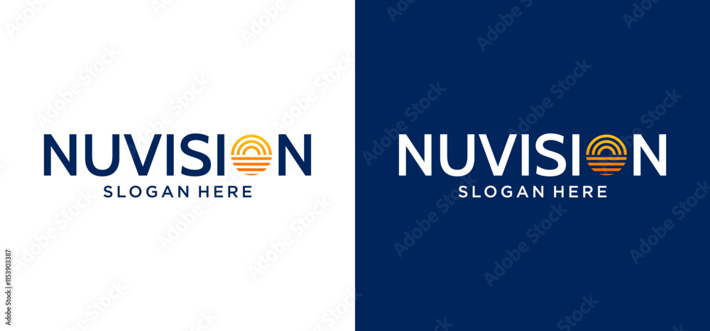 Fototapeta premium Abstract eyeball logo vector template design is used on the letter O.