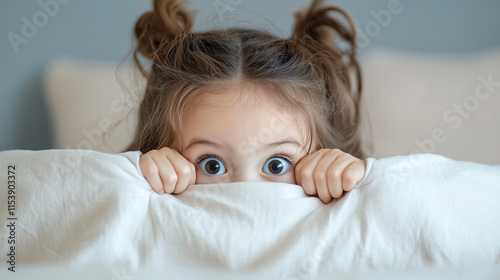Peek-a-Boo! Playful Girl Hi...