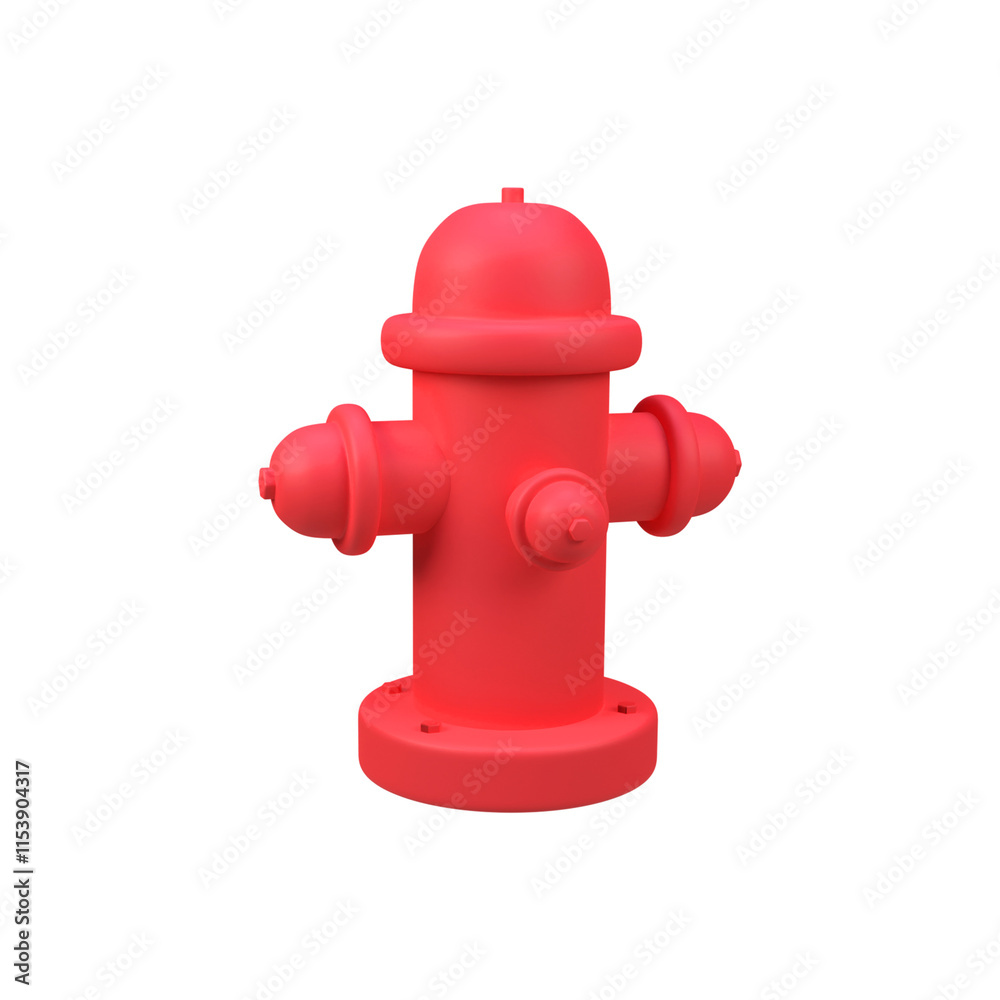 Hydrant isolated 3d render icon illustration Hydrant isolated 3d render icon illustration