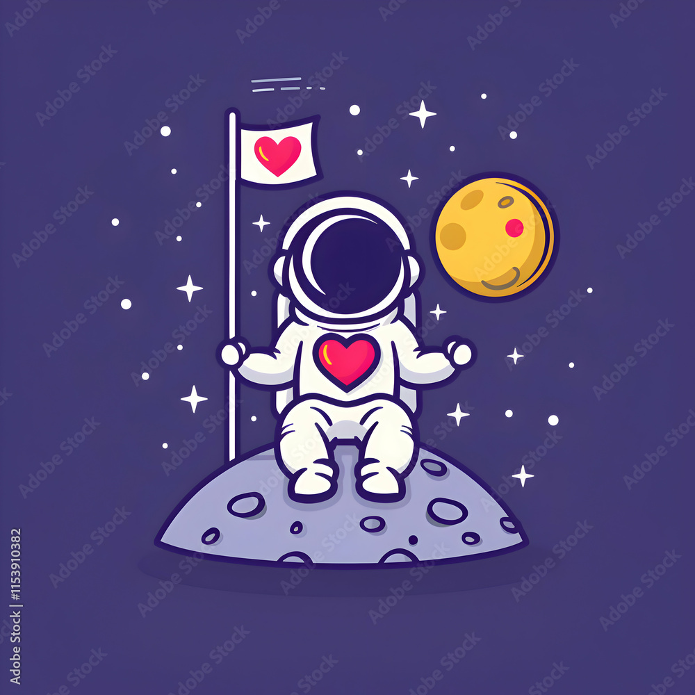 Spaceman in Love. A Heartfelt Journey to the Moon Spaceman in Love. A Heartfelt Journey to the Moon