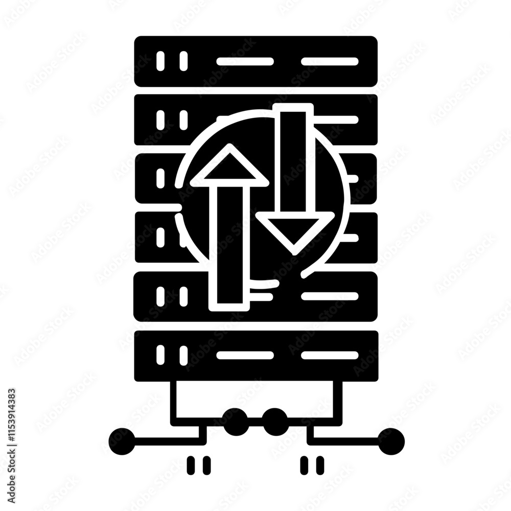 Fototapeta premium database storage icon