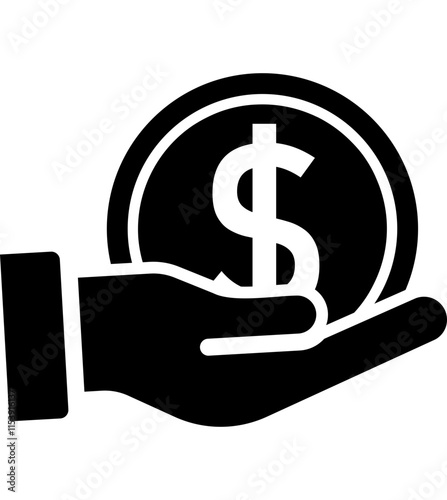 Business earnings, business profit, financial benefit icon