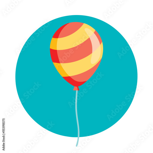 balloon isolated vector illustration cartoon style on background