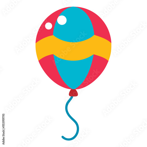 balloon isolated vector illustration cartoon style on background