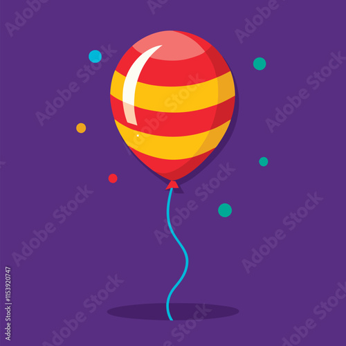 balloon isolated vector illustration cartoon style on background