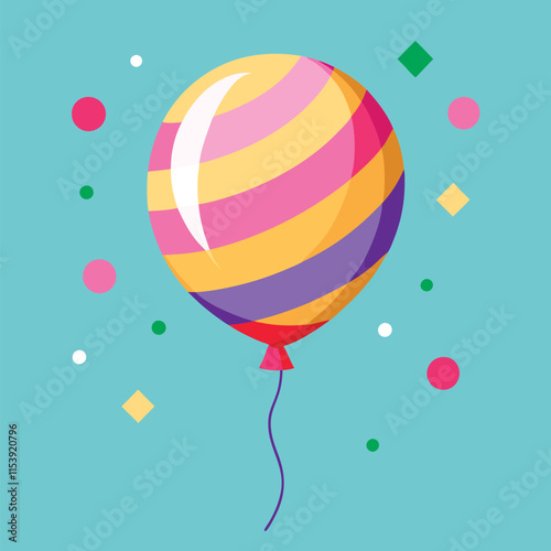 balloon isolated vector illustration cartoon style on background