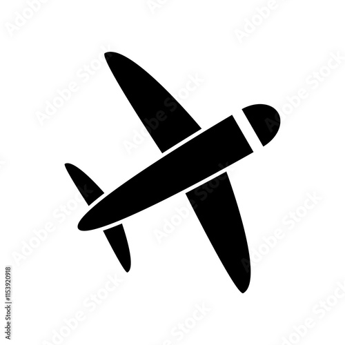 airplane icon vector template illustration design