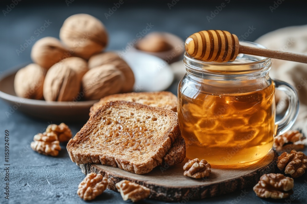 Honey, Walnuts, and Toast A Delicious and Nutritious Breakfast Honey, Walnuts, and Toast A Delicious and Nutritious Breakfast