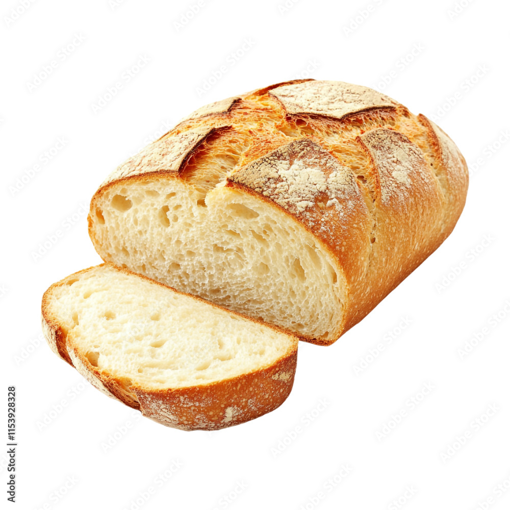 White Bread Slices on Transparent Background - Ai Generated White Bread Slices on Transparent Background - Ai Generated
