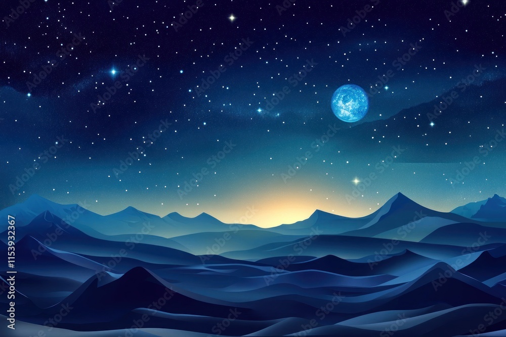 Fototapeta premium Captivating Starry Night Sky Background