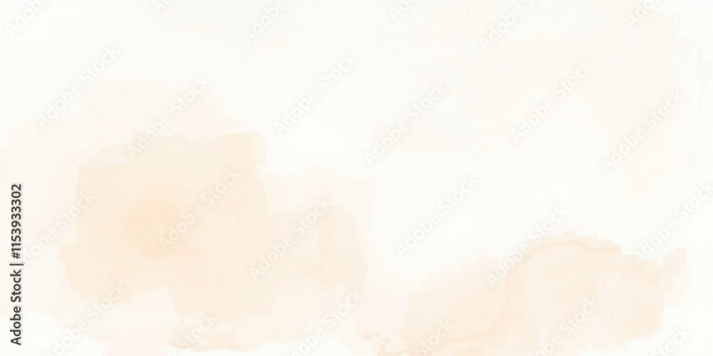 Obraz premium Soft Peach Watercolor Wash Background Texture for Design Projects