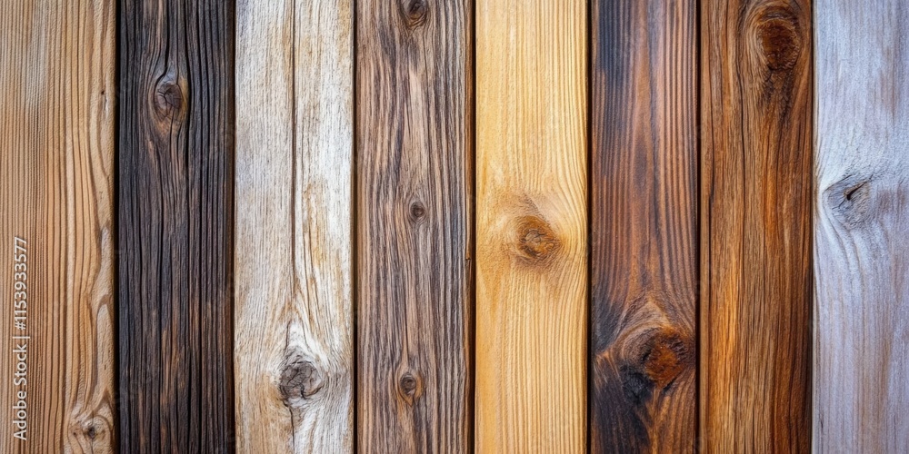 Fototapeta premium Tablas de madera de diferentes colores y texturas