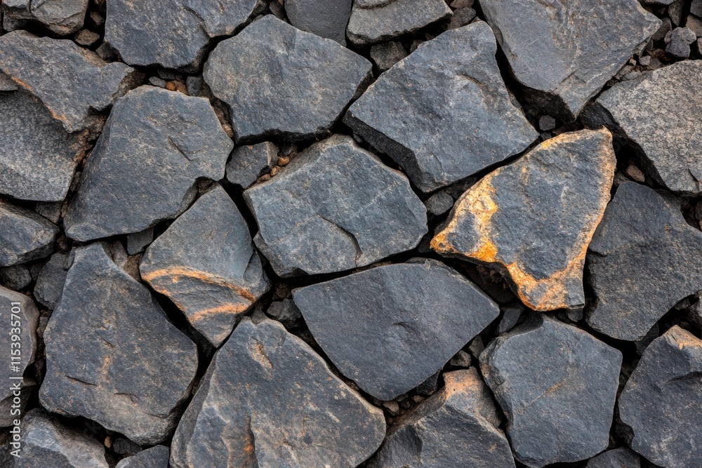 Fototapeta premium Dark Grey and Orange Stone Texture Background