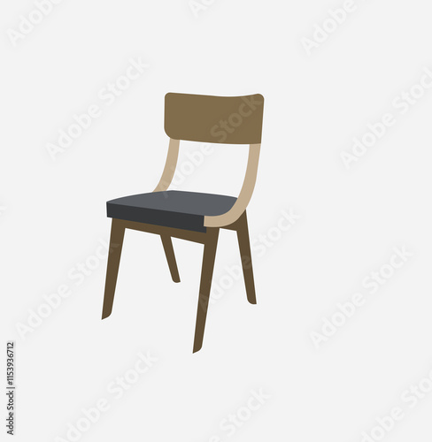 Wallpaper Mural chair isolated on white Torontodigital.ca