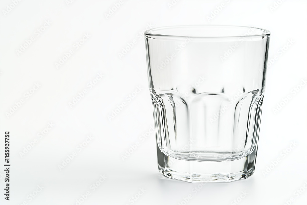 custom made wallpaper toronto digitalEmpty glass of water isolated on white background, Selective focus liquor glass on white.