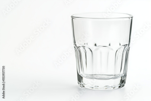 Wallpaper Mural Empty glass of water isolated on white background, Selective focus liquor glass on white. Torontodigital.ca