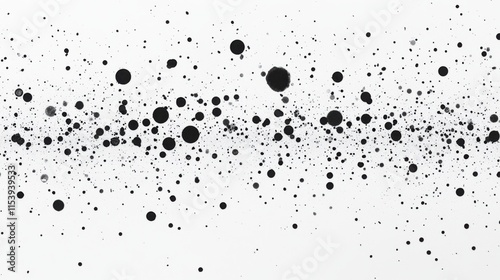 Arte abstracto salpicaduras en blanco y negro