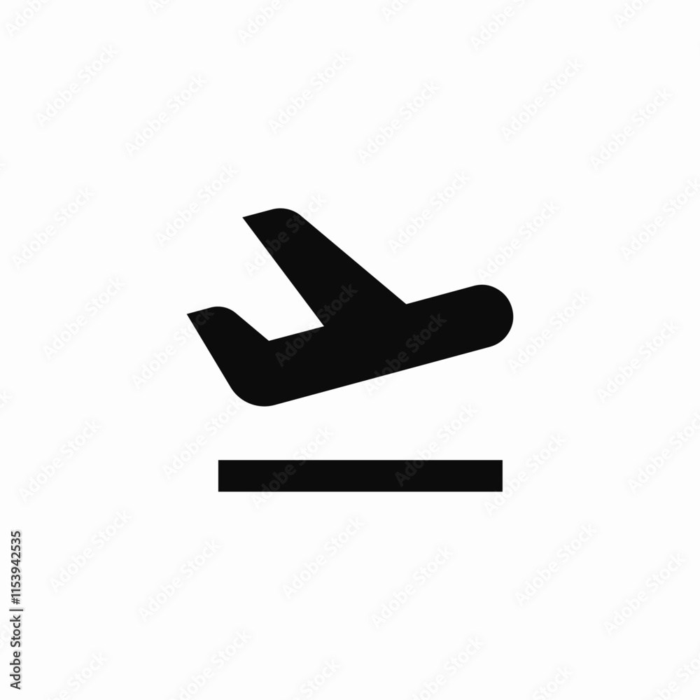 plane departure icon sign vector plane departure icon sign vector