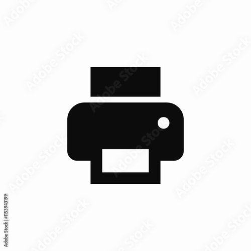 printer print icon sign vector