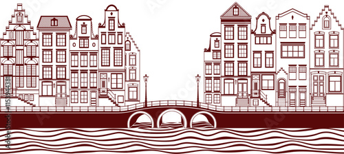 Amsterdam typical houses