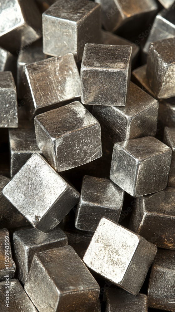 Pile of Metal Cubes Pile of Metal Cubes