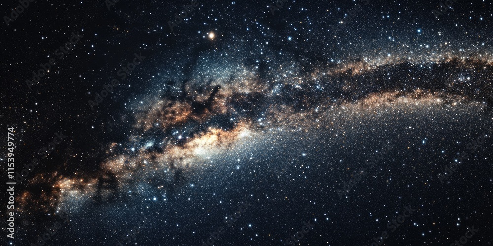 Obraz premium Stellar Nebula and Galaxy