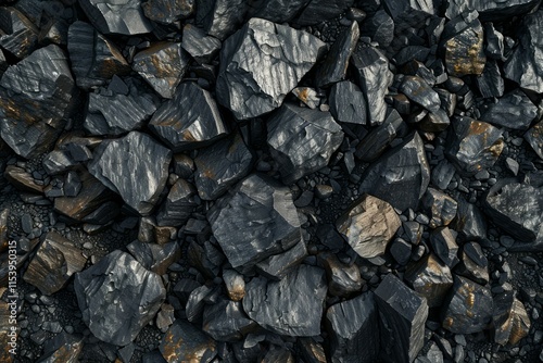 Wallpaper Mural Photo of Big pile of natural black coals. Background texture for backdrops or mapping Torontodigital.ca